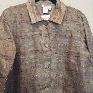 Coldwater Creek 100% Silk Jacket